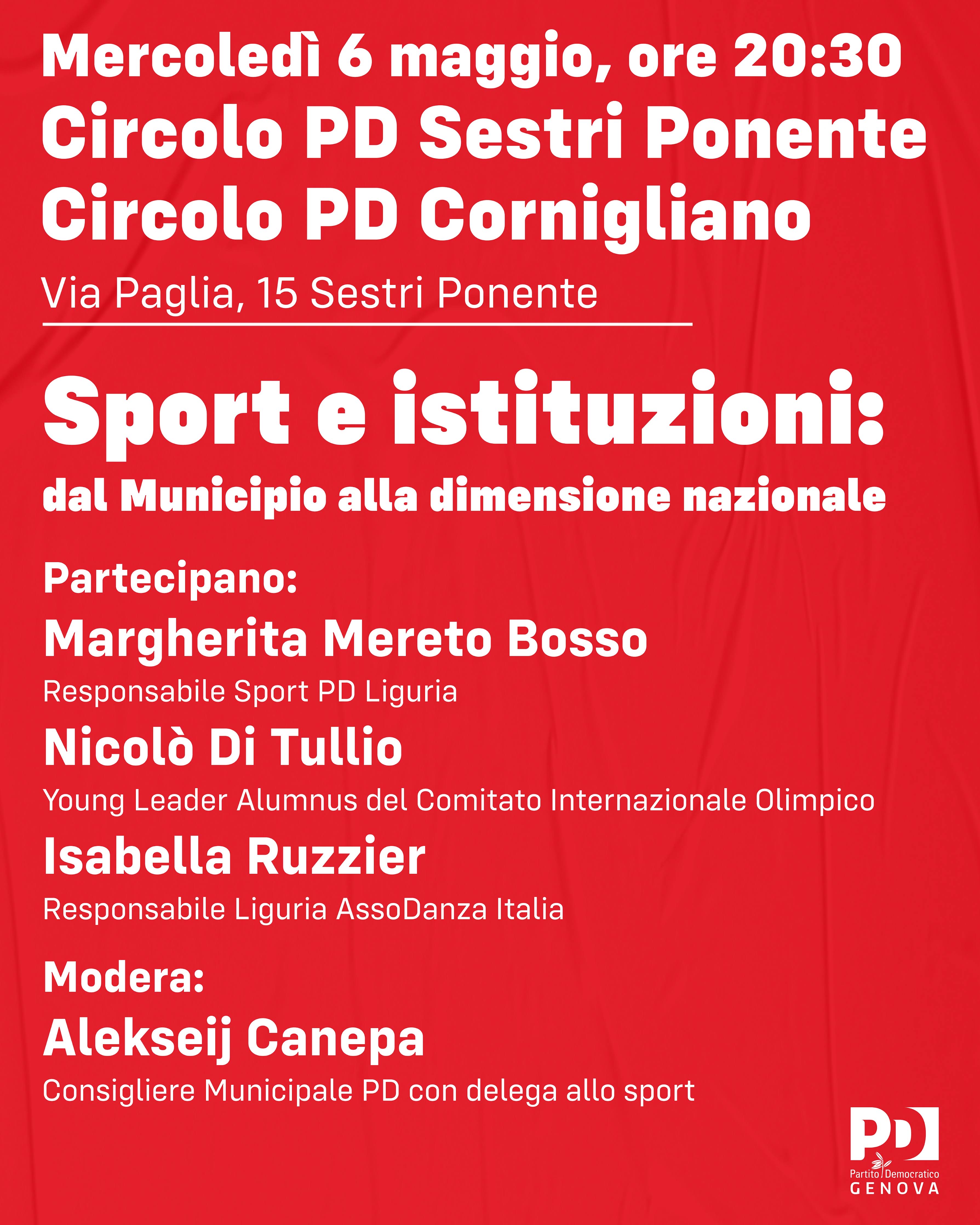 Sport e istituzioni: dal Municipio alla dimensione nazionale.